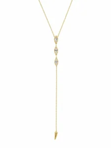 Diamond Y Drop Necklace