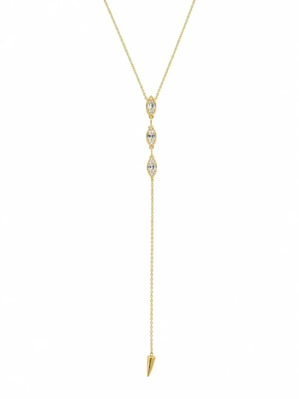 Diamond Y Drop Necklace