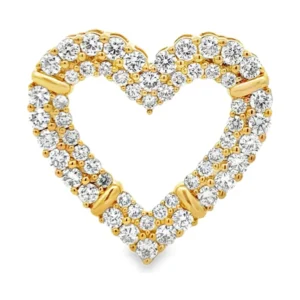 Heart Diamond Pendant Necklace
