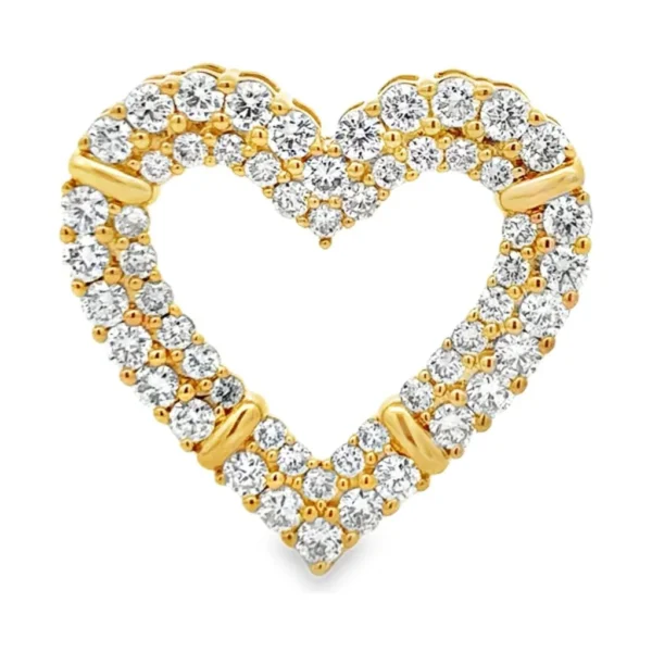 Heart Diamond Pendant Necklace