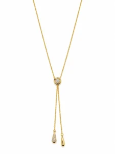 Diamond Lariat Pendant Necklace