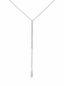Diamond Y Drop Necklace