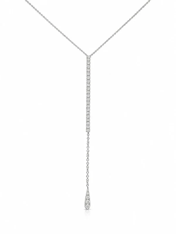 Diamond Y Drop Necklace