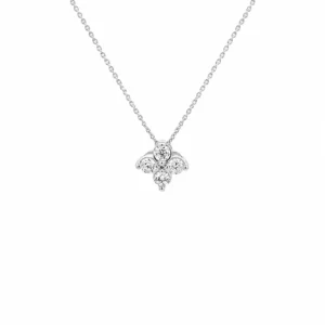 Diamond Cluster Pendant Necklace