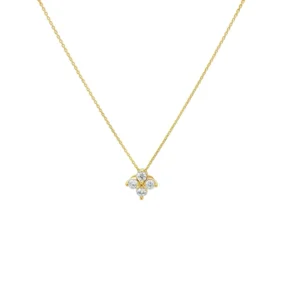 Diamond Cluster Pendant Necklace