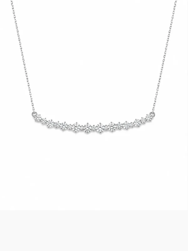 Diamond Curved Bar Pendant