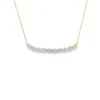Diamond Curved Bar Necklace