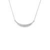 Curved Diamond Bar Necklace