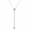 Diamond Lariat Drop Necklace