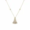 Tapered Diamond Pendant Necklace