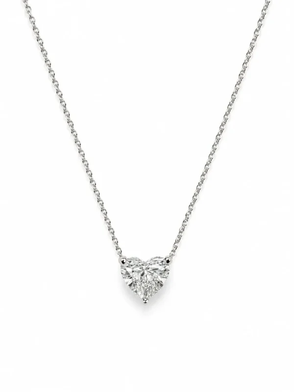 Heart Diamond Pendant Necklace