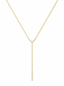 Diamond Y Drop Necklace