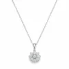 Diamond Floral Cluster Necklace
