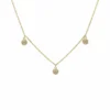 Diamond Disc Charm Necklace