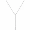 Diamond Y Drop Necklace