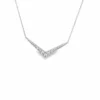Chevron Diamond Pendant Necklace