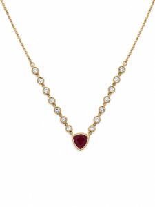 Trillion Gemstone Diamond Necklace
