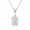 Radiant Diamond Pendant Necklace