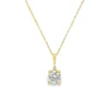 Solitaire Diamond Pendant Necklace