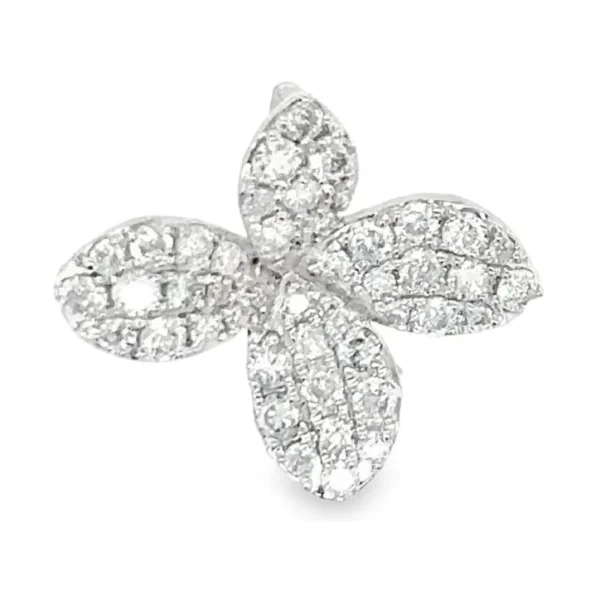 Floral Diamond Pendant Necklace