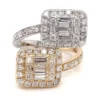 Bypass Diamond Halo Ring