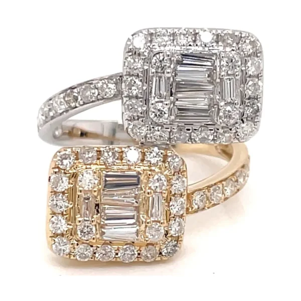 Bypass Diamond Halo Ring