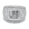Square Cluster Diamond Ring