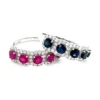 Gemstone Halo Band Ring
