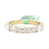 Emerald Cut Diamond Band