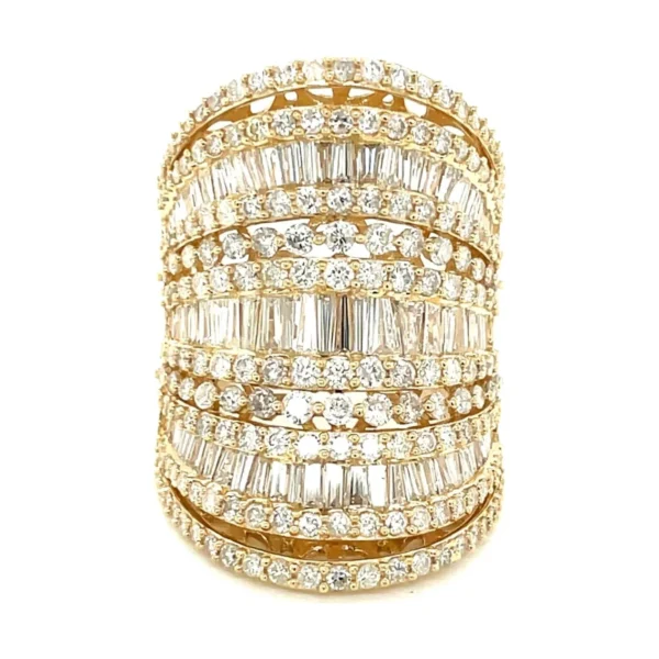 Multi Row Diamond Ring