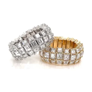 Emerald Cut Diamond Band