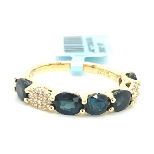 Oval Sapphire Band Ring