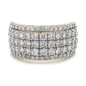 Multi Row Diamond Band