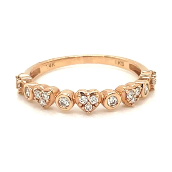 Heart Diamond Band Ring
