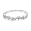 Curved Diamond Contour Ring