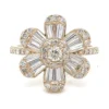 Floral Diamond Cluster Ring