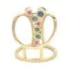 Multicolor Gemstone Band Ring