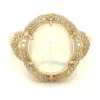 Oval Opal Diamond Ring