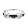 Blue Gemstone Diamond Ring