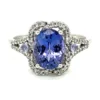 Oval Gemstone Halo Ring