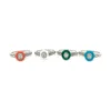 Enamel Diamond Oval Ring