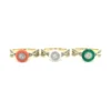 Enamel Diamond Halo Ring