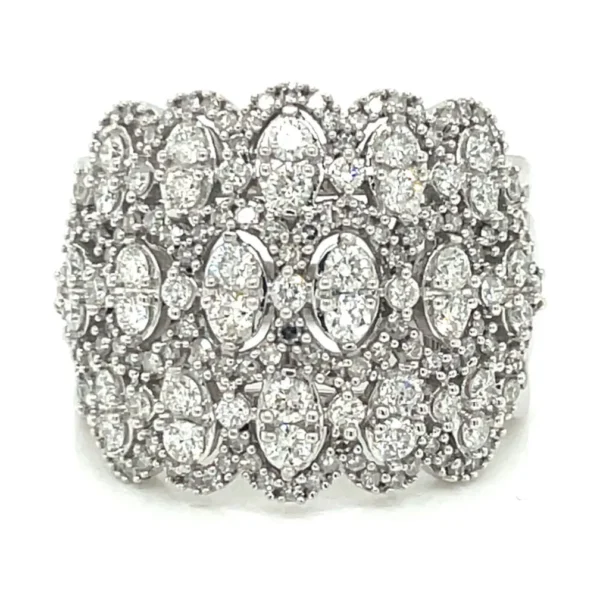 Diamond Cluster Band Ring