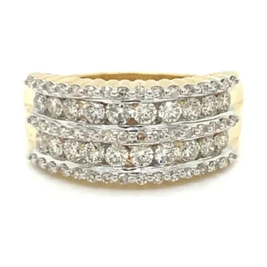 Multi Row Diamond Ring