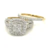 Diamond Cluster Ring Set