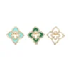 Enamel Floral Diamond Ring