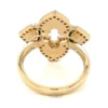 Enamel Floral Diamond Ring