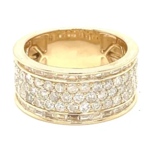 Multi Row Diamond Band