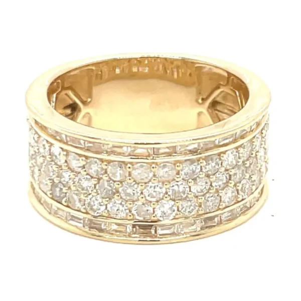 Multi Row Diamond Band