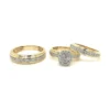 Diamond Cluster Ring Set